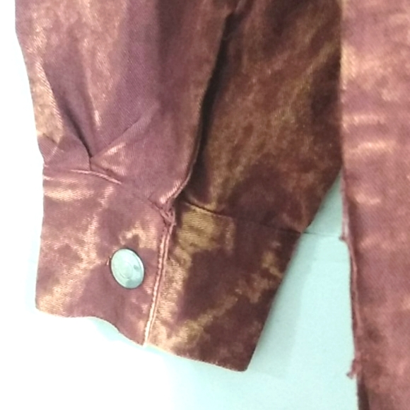 THRILL JEANS RIPPED COLLECTION DENIM JACKET / TOP/ SHIRT SZ MED - Picture 8 of 12